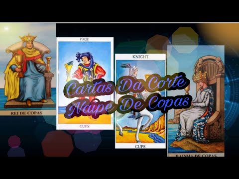 ✨🔮Aula de tarô  34. Arcanos menores Cartas da corte  naipe de copas🔮✨
