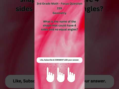 3rd Grade Warm Up 159: Can you solve this math short? #solve #math #school #teachers #review #learn