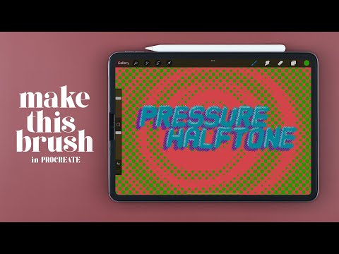 Create Pressure Halftone Brush in PROCREATE