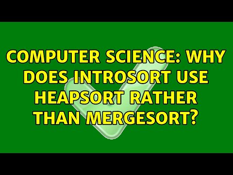 Computer Science: Why does introsort use heapsort rather than mergesort?