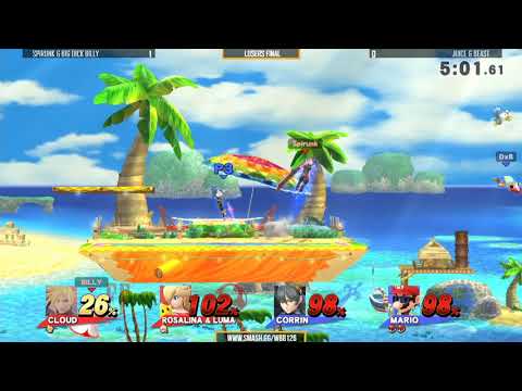 Ultra WBB #126 | Spirunk & Big Dick Billy vs 6wx & Uno - Losers Final - Super Smash Bros. for Wii U