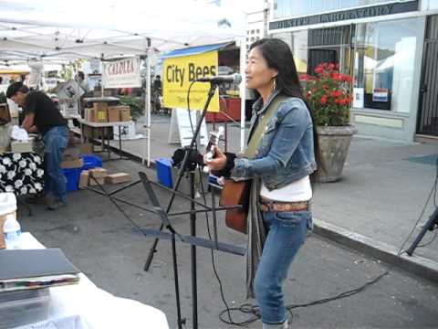 Miena Yoo Performs at the Castro Farmer's Market