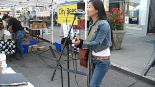 Miena Yoo Performs at the Castro Farmer's Market