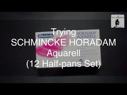 @TheHobbyist_Finds | Trying Schmincke Horadam Aquarell 12 Half-pans Set