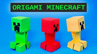 Easy! Origami Minecraft - Tutorial. Paper Craft Ideas to Make at Home