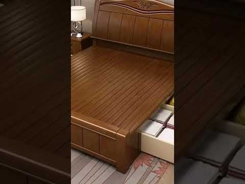 Live bedroom furniture design double bed ! simple Wooden furniture 2022 Pakistan 🇵🇰 03014214239