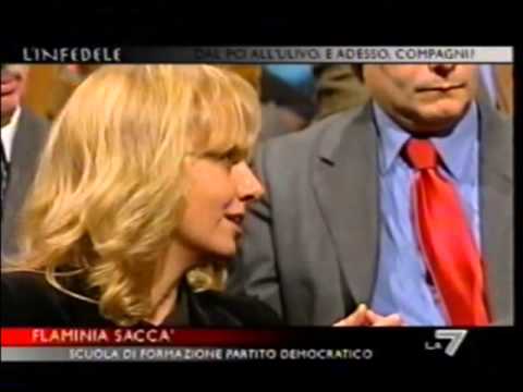 Flaminia Saccà a L'Infedele Gad Lerner