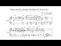 What Are You Doing The Rest Of Your Life? | Jazz Piano Arrangement (w/ Sheet Music)
