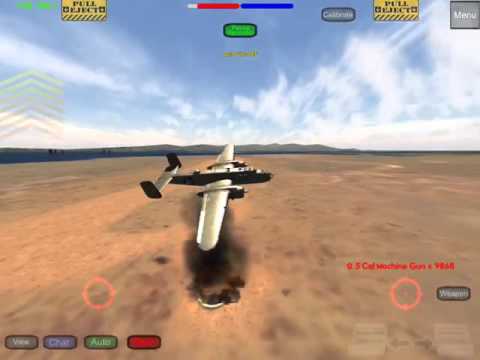 B-25 attacking ground targets