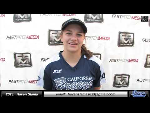2023 Haven Slama 3.8 GPA - Shortstop and Outfield Softball Skills Video - Ca Breeze