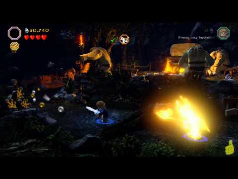 Lego The Hobbit: Level 4 Roast Mutton FREE PLAY (All Minikits, Treasures & Design) - HTG