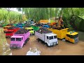 Mobil Truk Tronton Panjang Bongkar Mobil Mobilan Oleng Mobil Balap Excavator Bulldozer Crane