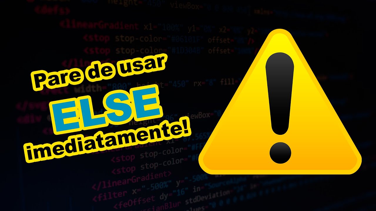 Pare de usar ELSE ❌ - porque eu não devo usar ELSE? | Object Calisthenics | Técnicas de código limpo