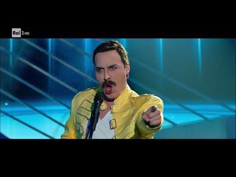 Federico Angelucci è Freddie Mercury: "We are the champions" - Tale e Quale Show 03/11/2017