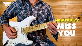 Miss You | The Rolling Stones | Guitar Lesson (Rhythm/Lead)