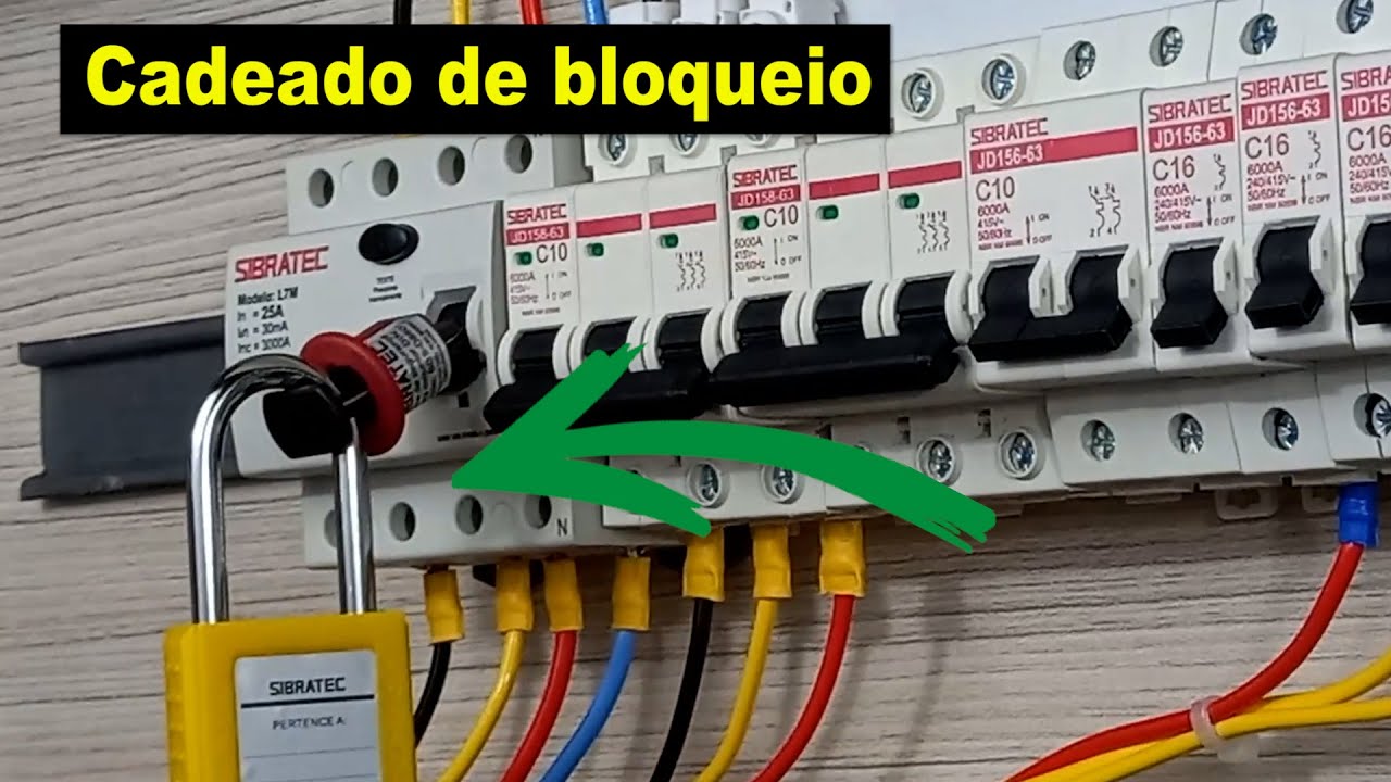 Como usar o Cadeado de bloqueio Na Elétrica