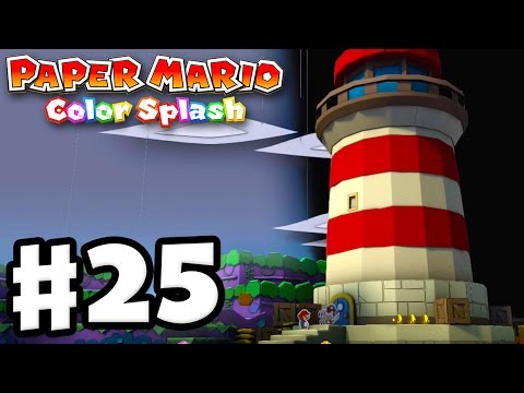 Paper Mario: Color Splash - Gameplay Walkthrough Part 25 - Lighthouse Island 100%! (Nintendo Wii U)