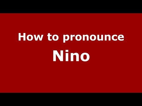 How to pronounce Nino (Brazilian Portuguese/Brazil)  - PronounceNames.com