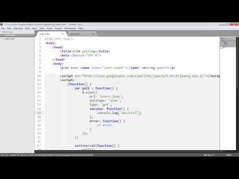 AJAX Polling Infinite