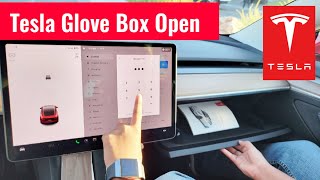 How To Open Glovebox In TESLA
