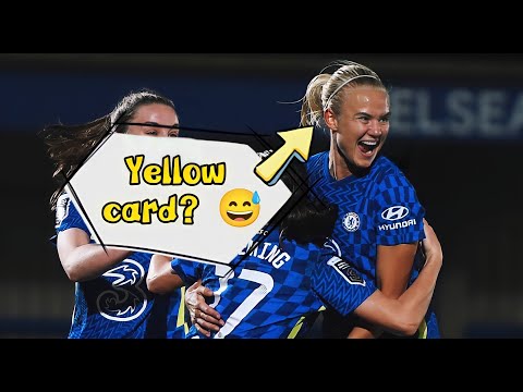 Pernille Harder vs United except it's just her managing not to get a yellow card