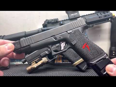 Custom stippling Glock 9mm