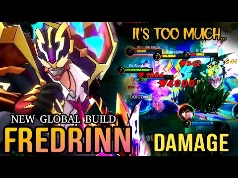 This Hero is Too Much!! Fredrinn Best Build and Emblem 2023!! Build Top 1 Global Fredrinn ~MLBB
