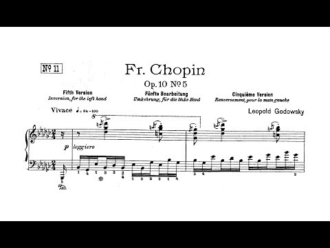Chopin-Godowsky - Study No. 11 in G-flat major after Op. 10 No. 5