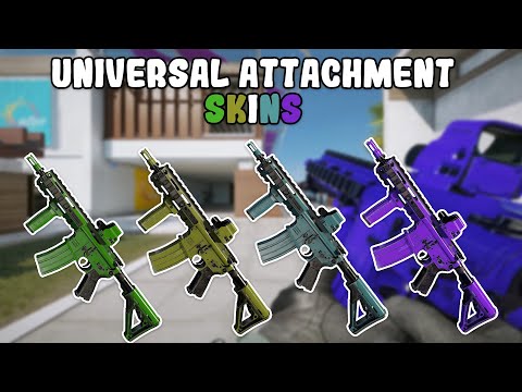 Y6S4 Universal ATTACHMENT SKINS - Haze, Teal, Olive, Jungle - All Sights- Showcase IN-GAME - R6