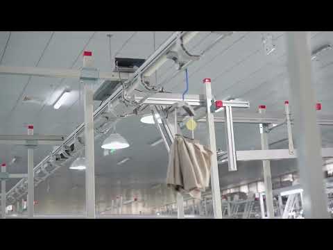 Intelligent Hanging System With Automatic Machines at Hemp Fortex.