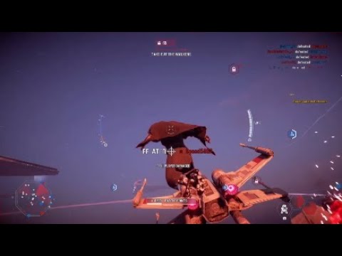 X wing pilot destroys Vader! || Battlefront 2 Walker Assault