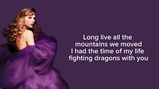 TAYLOR SWIFT - Long Live (Taylor’s Version) (Lyrics)