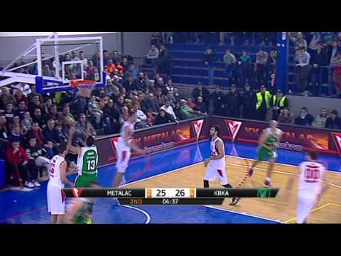 ABA Liga 2014/15, Round 16 match: Metalac Farmakom - Krka (3.1.2015)