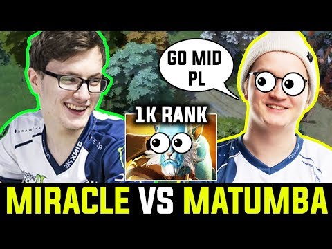 Matumbaman Let 1k Rank Play Mid vs Miracle And This Happened To Them - 7.21d Dota 2