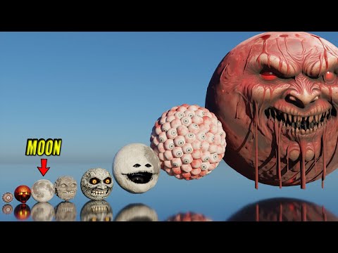 Moon Wake Up & Monster Planet Size Comparison