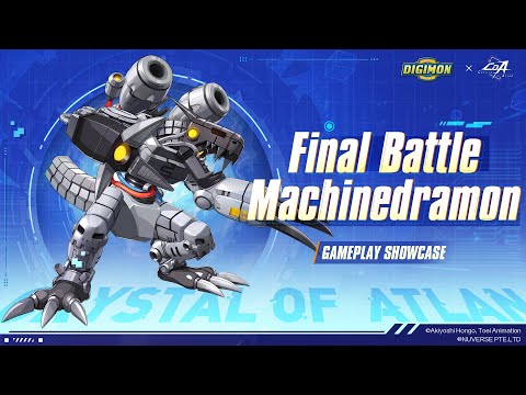 Crystal of Atlan: Digimon Adventure Collaboration Preview - Time for the Showdown: Unite and Face Off Against Machinedramon!