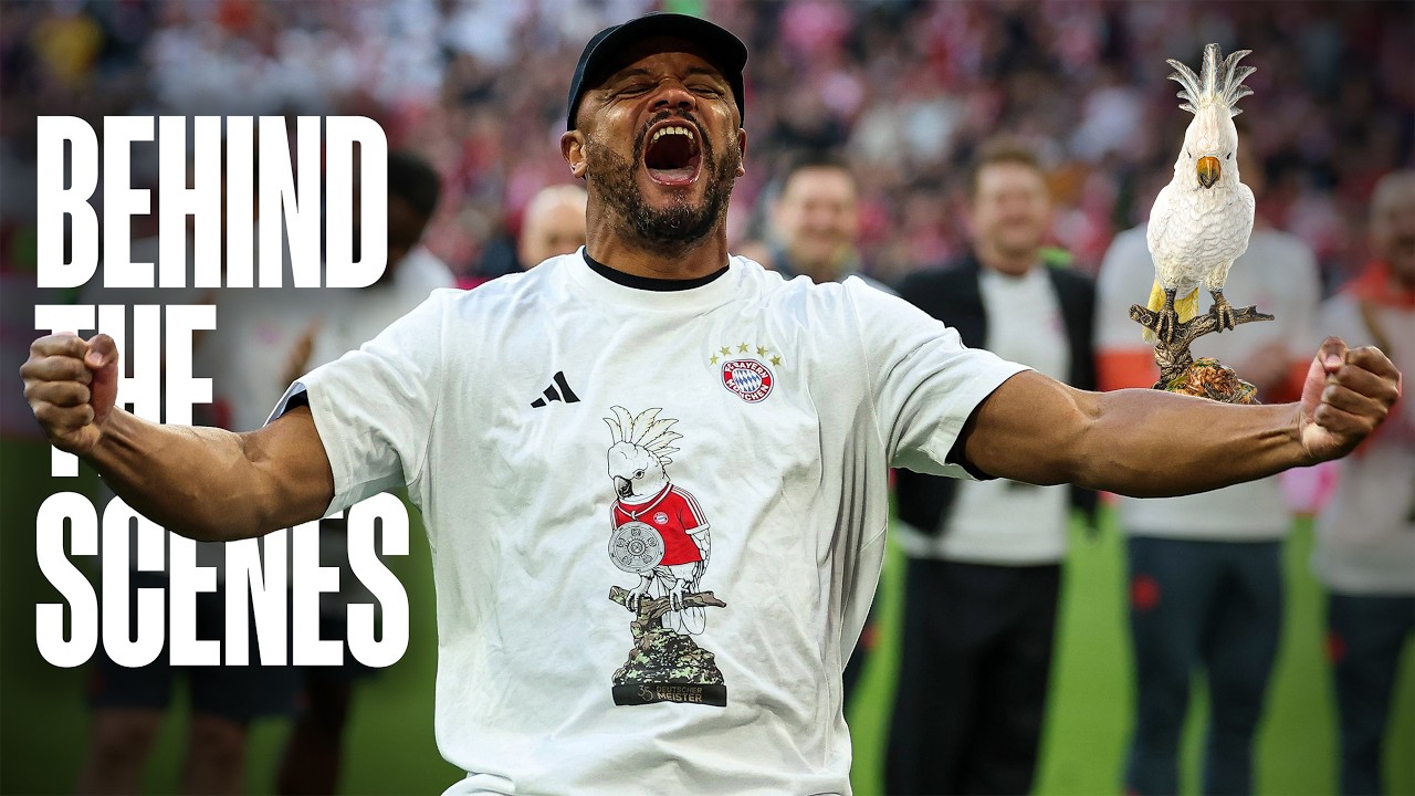 Celebrating the 2026 Bundesliga title with the cockatoo mascot & the fans | Behind the Scenes