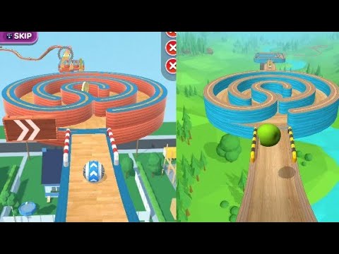 SAME LEVELS ROLLING BALL GAME VS GOING BALL GAME _ IOS GAMEPLAY _ ANDROID MOBILE GAMEPLAY SPEED RUN