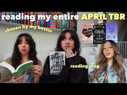 reading my entire April TBR chosen by my bestie | reading vlog ♥️📖