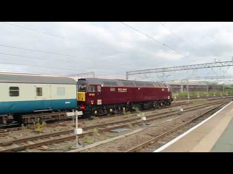 57 012 on 5Z42 leaving Crewe (20/09/22)