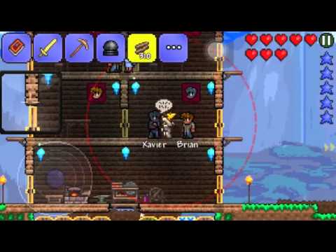 Terraria iOS Let's Play | Episode 3: Goblins and Harpies! | Lucky Lucky Horseshoe