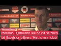 Marinus Dijkhuizen geniet van de ontlading bij Excelsior na periodewinst