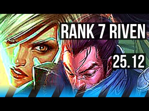 RIVEN vs YASUO (MID) | Rank 7 Riven, 1600+ games | EUW Challenger | 25.12