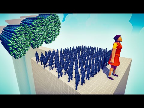 100x SQUID GAME FRONT MAN + DOLL vs EVERY GOD - Totally Accurate Battle Simulator TABS