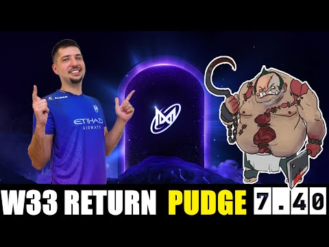 What happens when w33 picks pudge in the new patch 7.40 #dota2 #dotapit #dota2gameplay #w33