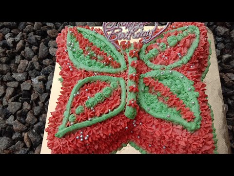 🥞🥞Butterfly cake from a round shape cake//butterfly cake//theme came