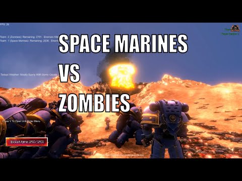 Warhammer 40k Space Marines vs Zombies UEBS Ultimate Epic Battle Simulator