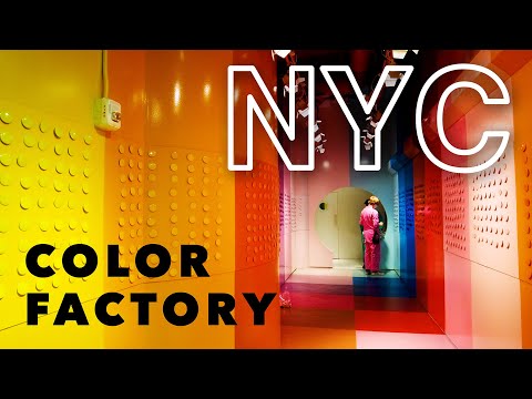 New York【COLOR FACTORY】Summer 2021 NYC Walking Tour【4K】
