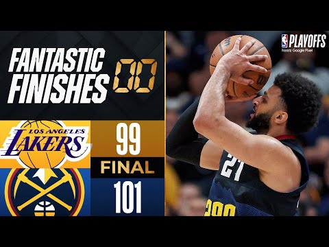 Final 5:08 MUST-SEE ENDING Lakers at Nuggets Game 2 April 22, 2024