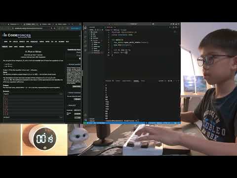 Codeforces | C++ | Rated 800 | HHKB Type-S | real time | no talking | Short 4